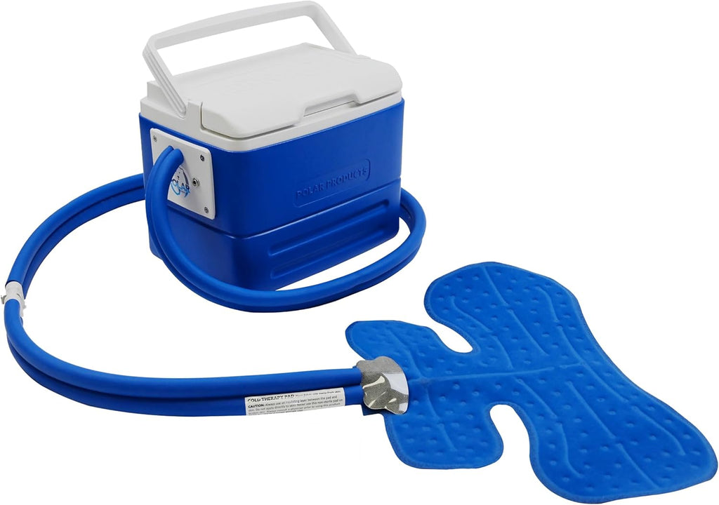 Polar Active Ice 3.0 Cold Therapy Ice Machine System with Programmable Timer, Shoulder Compression Pad, Lightweight 9 Quart Cooler Freeze Kit, Quiet Pump, Strong Cryotherapy Pain Relief Treatment