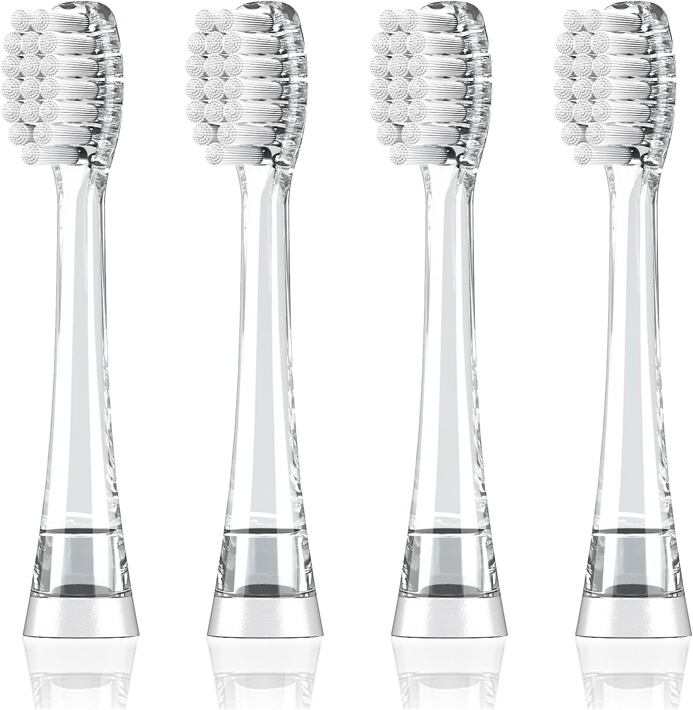 Dada-Tech Kids Electric Toothbrush Replacement Heads for DT-BB1, DT-K6, SG-513, SG-977- Pack of 4 (M)