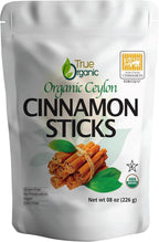 True Organic Ceylon Cinnamon Sticks, 08 ounces, Premium Grade, USDA Organic & Kosher Certified, Non-GMO, Ceylon Cinnamon stick, Pure Ceylon Quality