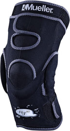 MUELLER Sports Medicine Hg80 Hinged Knee Brace, Knee Pain Relief Support for Men and Women, Ideal for Arthritis, Sprains, Prevents Hyperextension, Black, Large