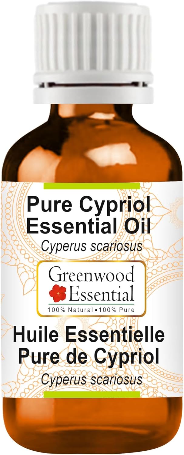 Greenwood Essential Pure Cypriol Essential Oil (Cyperus scariosus) Steam Distilled 30ml (1 oz)