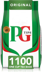 PG Tips One Cup Original Tea Bags (Pack of 1, Total 1100 Tea Bags)