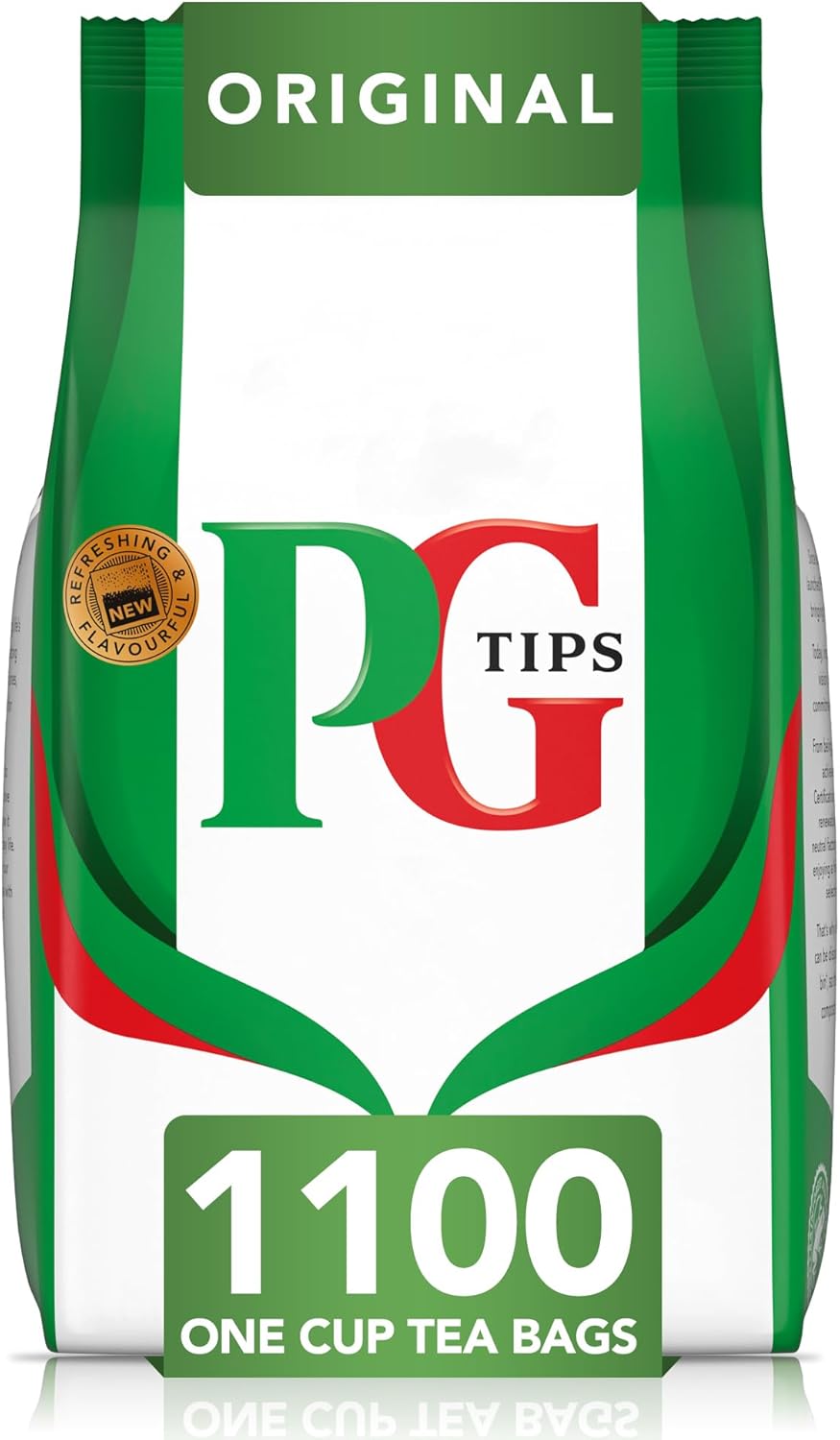 PG Tips One Cup Original Tea Bags (Pack of 1, Total 1100 Tea Bags)