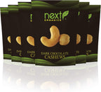 Next Organics Dark Chocolate Cashews 4 Ounce (Pack of 6)