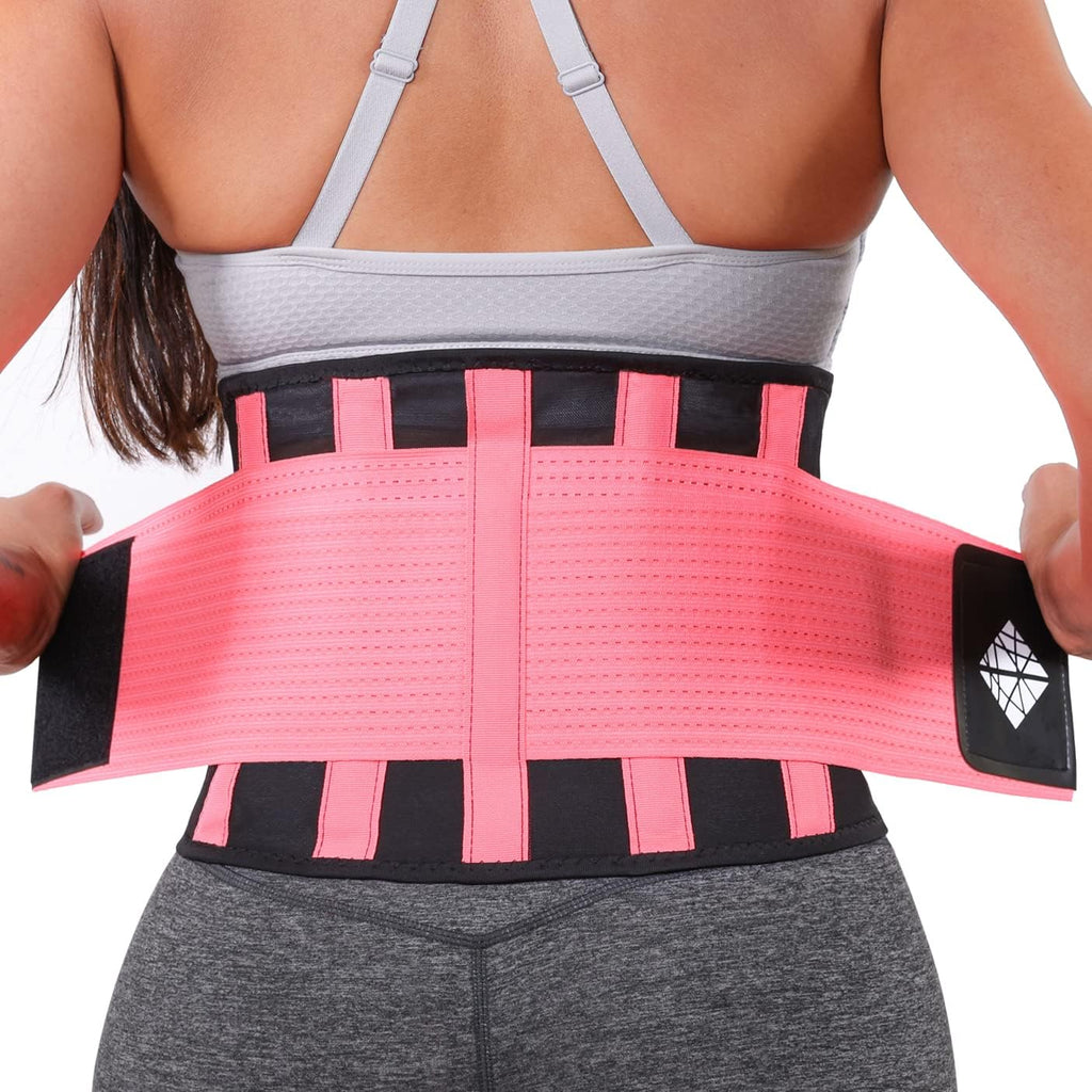 Lower Back Brace for Women - Effective Back Pain Relief & Elastic Support with Dual-Tension Straps, Ultra Thin Breathable Lumbar Support Belt for Sciatica, Herniated Disc, Scoliosis, S