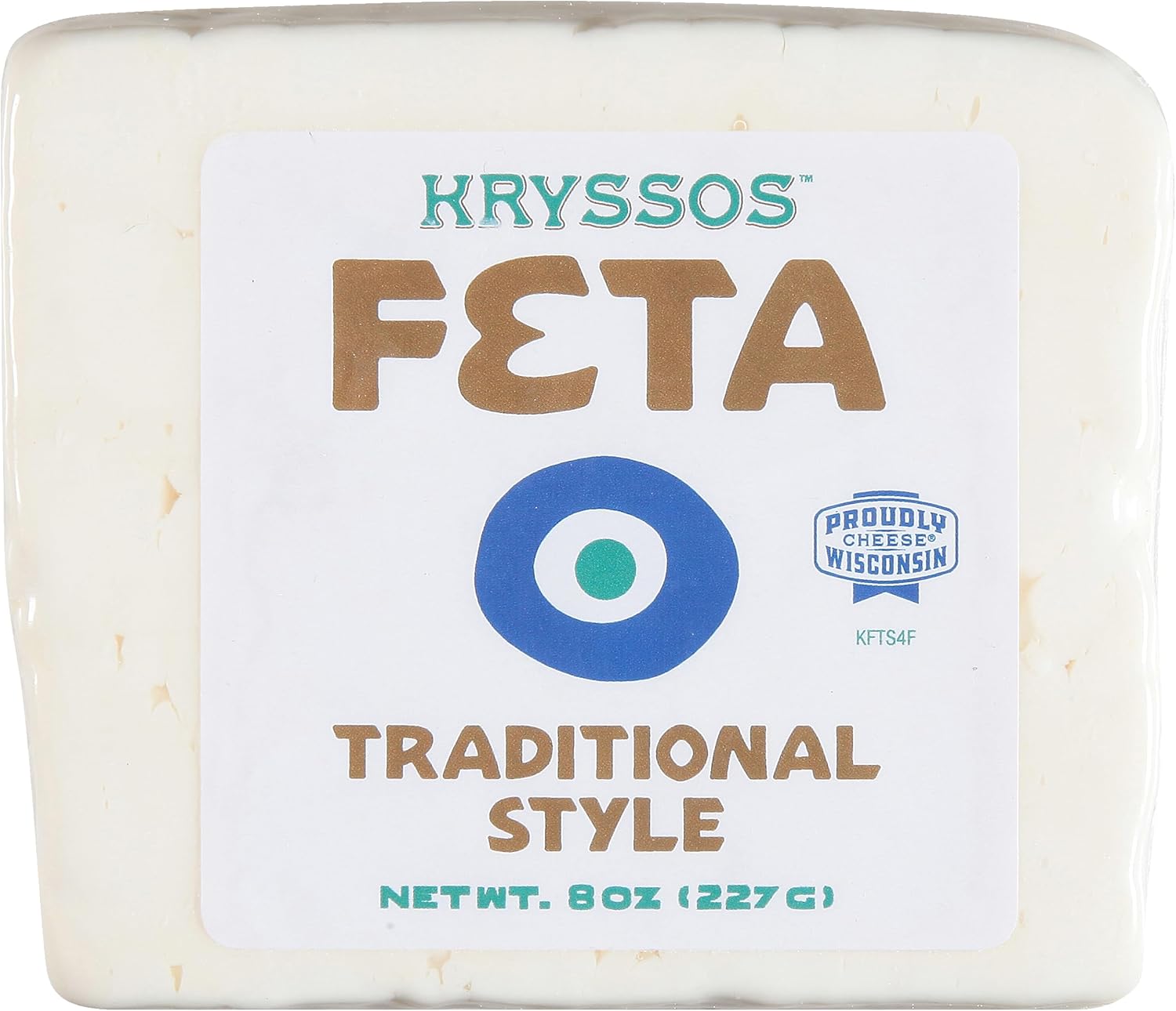 Kryssos Traditional Feta Cheese, 8 oz