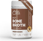 Grass-Fed Beef Bone Broth Concentrate with Mushrooms | Help Improve Joints, Skin, & Gut | Liquid Collagen Amino Acids | Keto, High Protein, Gluten Free | 35 Servings / 2.25 Gallons | Australian Beef