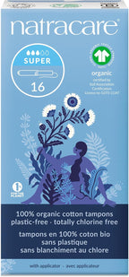 Natracare Organic Cotton Tampons Super, 16 Count