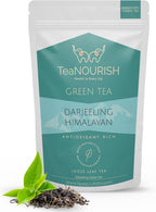 TeaNOURISH Darjeeling Himalayan Green Tee | Loose Leaf Tee | Relaxing & Stress Relief Tea | Immune Support | Brew Hot or as an Iced Tea - 3.53oz/100g