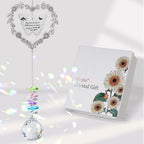 Friendship Gift Suncatcher, Best Friend Crystal Hanging Ornament for Window, Friend Birthday Gifts Unique Rainbow Maker, You Bring The Sunshine Farewell Graduation Gift for Bestie