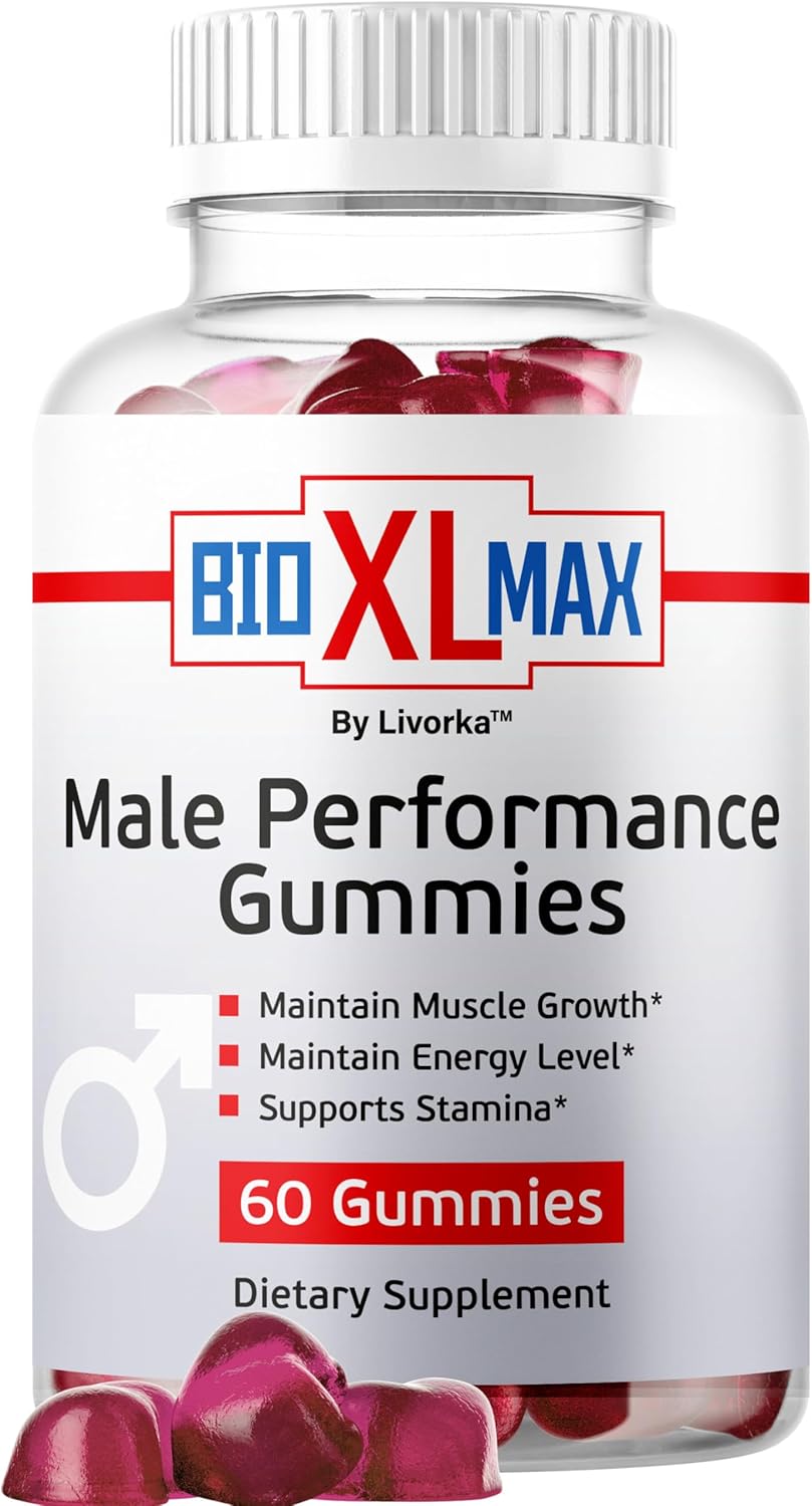 Bio XL Max Gummies - Official Bio XL Max Natural Support Maximum Energy Advanced Formula Gummys, BioXLMax Premium Advanced Formula for Overall Health & Wellness, 60 Gummies for 1 Month