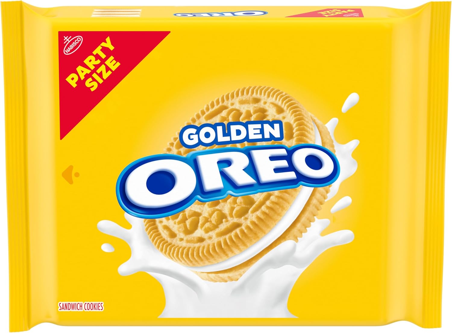 OREO Golden Sandwich Cookies, Party Size, 24.16 oz.