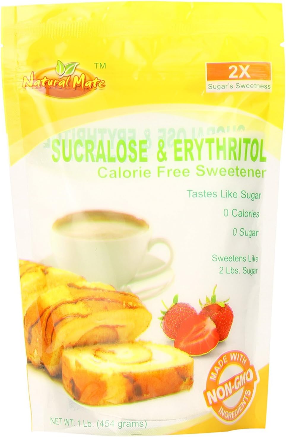Natural Mate Sweetener, Sucralose and Erythritol, 16 Fl Oz (Pack of 1)