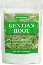 Dried Gentian Root (Long Dan Cao) - 4oz (113g) | Tradditional Bitter Herbal Tea, Non-GMO