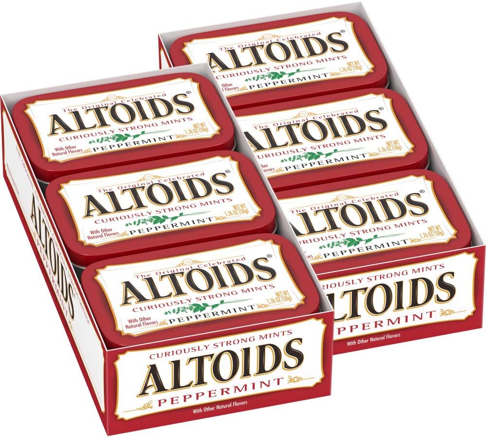 Altoids Classic Peppermint Breath Mints, 1.76 Ounce (Pack of 12)