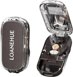 Precision Pill Cutter for Small and Tiny Pills, Sharp Blade with Storage Compartment, Travel-Friendly 1/2 1/3 Pill Splitter for Home/On-The-Go, Black