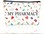 Medicine Storage Pouches, Medicine Bag for Traveling, Zipper Cosmetic Bags for Daily Use Storage Pouch, Portable Toiletry, Nurses, Women, Men