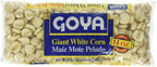 Giant White Corn by Goya, Whole White Hominy, Mexican Corn, Dried White Corn Kernels, Maíz Mote Pelado, 14oz. Bag