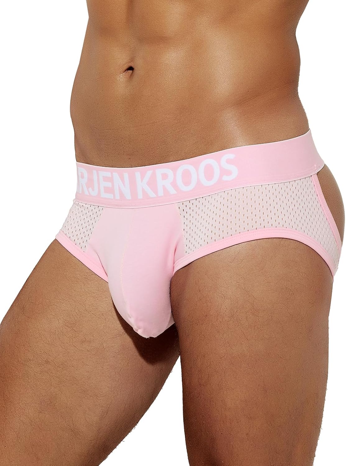 Arjen Kroos Men's Jockstrap Underwear Breathable Mesh Jock Straps Cotton Athletic Supporter
