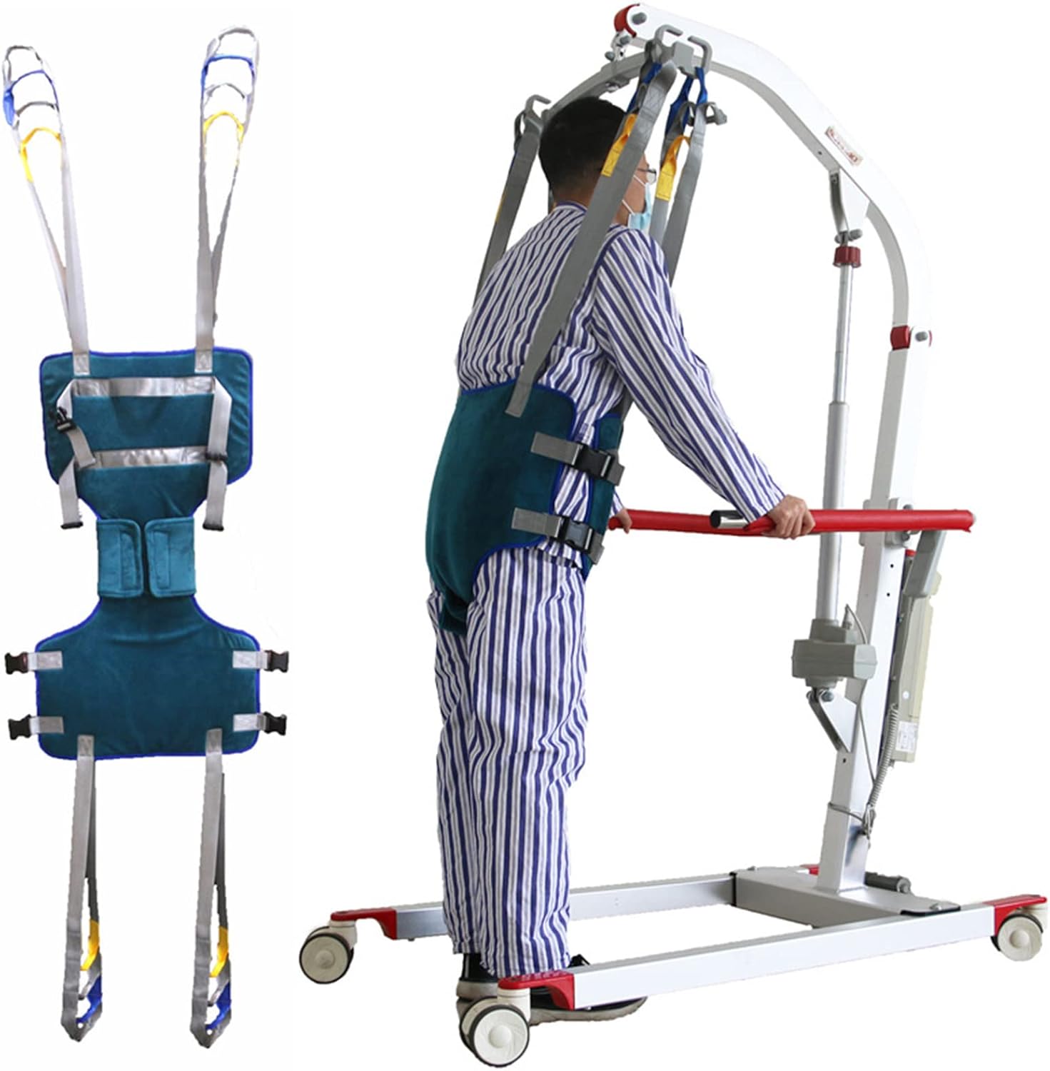 Lift Sling 180 kg Maximum Weight Capacity, Walking Lift Sling, Assisted Walking Standing, for Bariatric, Nursing, Caregiver, Elderly, Disabled,L