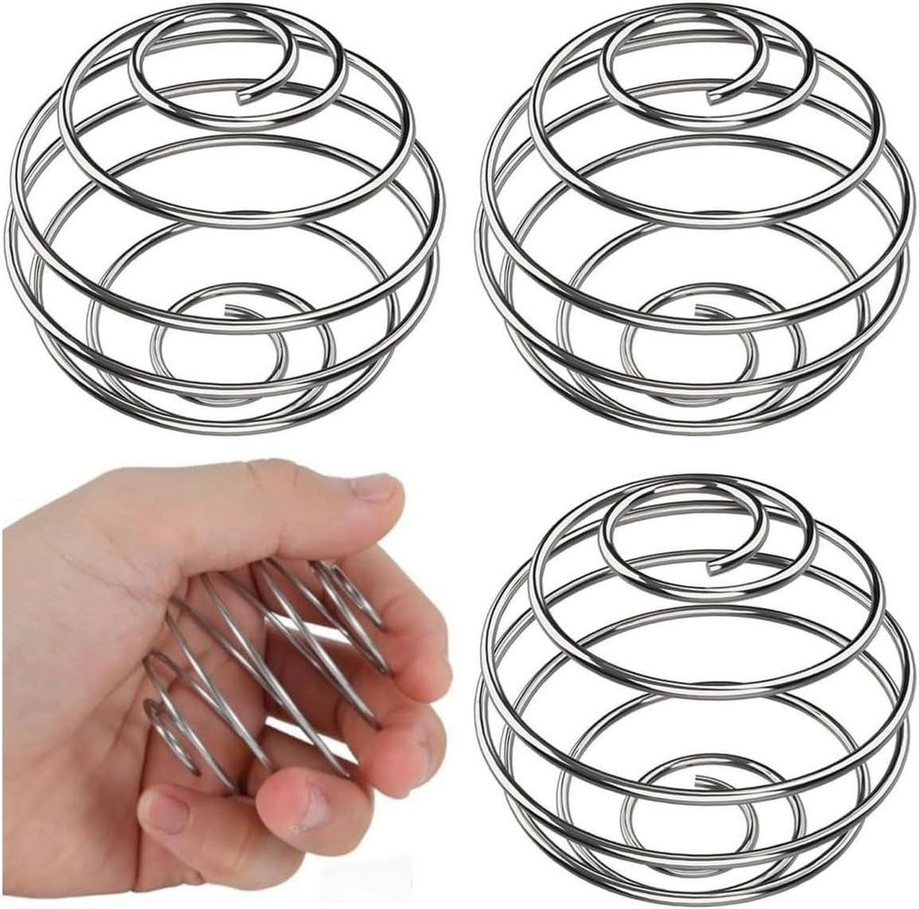 4 Pcs 2.1-Inch Large Size Shaker Balls for Protein Shakes,Milkshake and Salad Dressing,304 Stainless Steel Shaker Ball