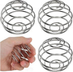 4 Pcs 2.1-Inch Large Size Shaker Balls for Protein Shakes,Milkshake and Salad Dressing,304 Stainless Steel Shaker Ball
