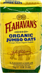 Flahavan's Organic Jumbo Oats | A Larger, Thicker Organic Oatflake | Trusted For Over 200 Years | 2.2 Lbs (1kg)