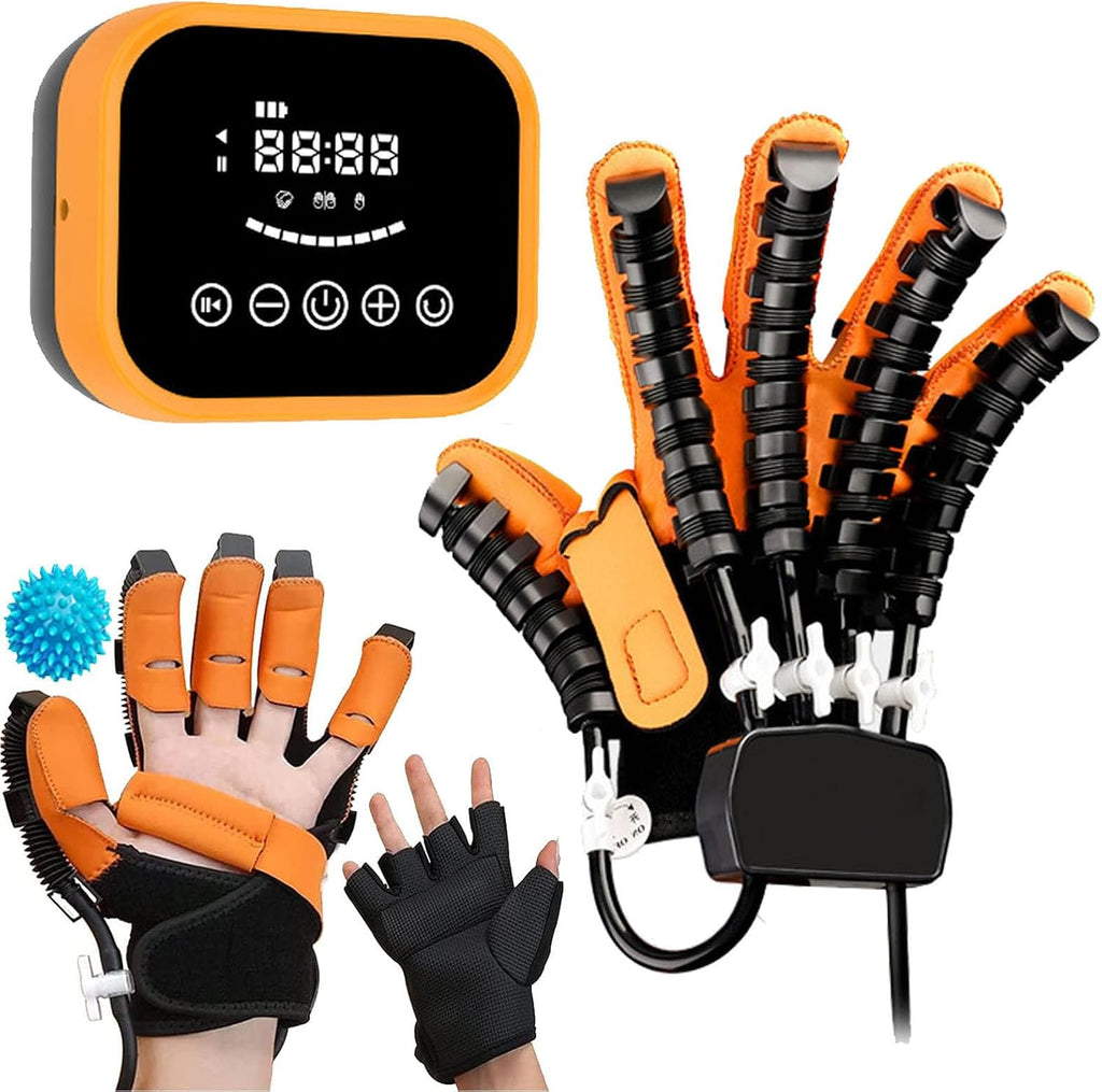 Hand Rehabilitation Robot Gloves,Robot Therapy Gloves,Electric Stroke Therapy Equipment for Stroke Hemiplegia Patients(Size:XL,Color:Right Hand)