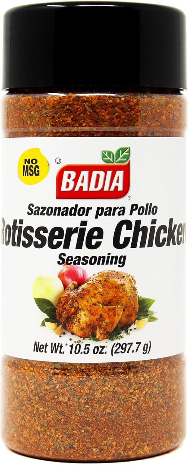 Badia Rotisserie Chicken Seasoning, 10.5 oz – Classic Blend for Poultry, Perfect for Roasting, Grilling & Air Frying