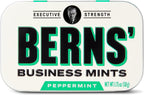 Berns' Business Mints Six Pack - Extra Strong Peppermint Mints – Real Sugar, No Artificial Sweeteners