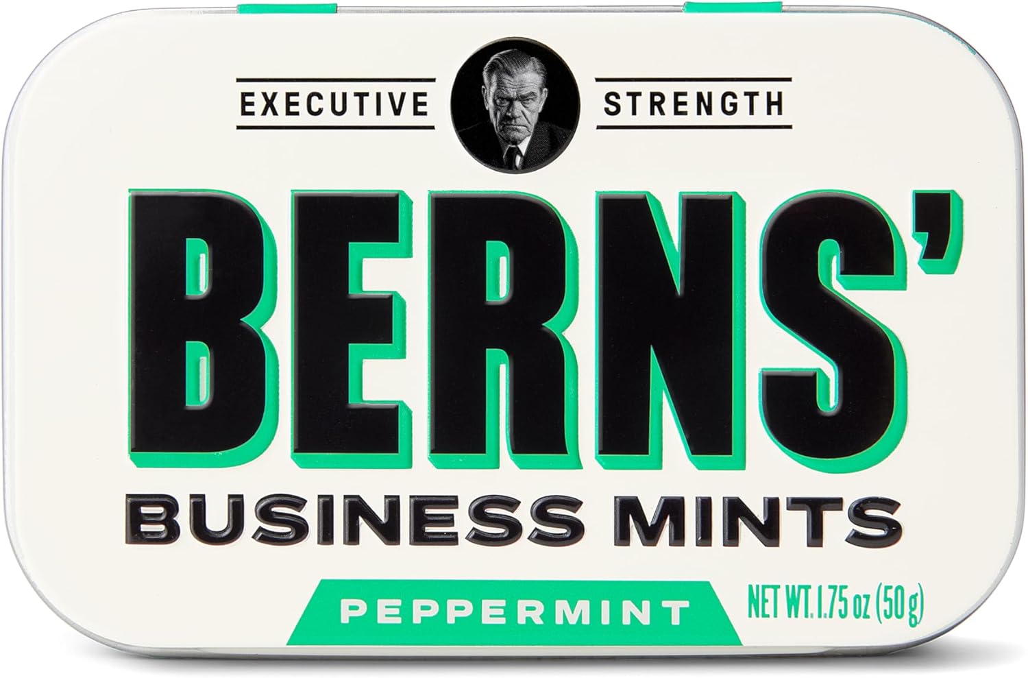 Berns' Business Mints Six Pack - Extra Strong Peppermint Mints – Real Sugar, No Artificial Sweeteners
