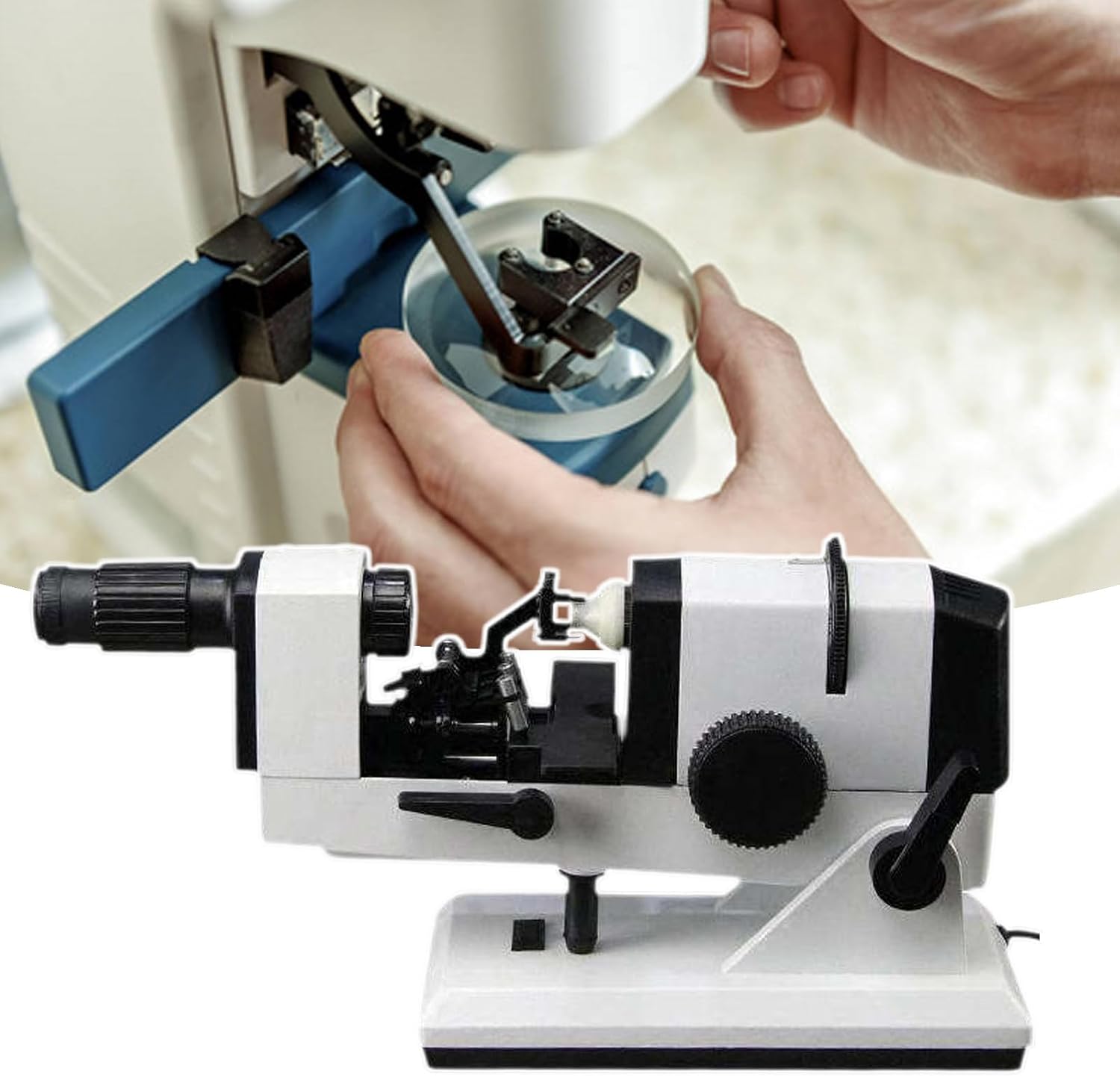 Manual Lensmeter Optical Lensometer for Accurate Prescription Measurement - Used in Optical Shops and Optician Centers