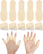 10pcs Castor Oil Pack Wrap for Fingers, Reusable Castor Oil Compress Pack for Finger and Thumb, Soft Organic Cotton, Self Adhesive Adjustable Finger Wraps