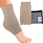 CRS Cross Ankle Malleolar Gel Sleeves. One Pair of Premium Padded Skate Socks to Cushion and Protect Ankle Bone for Figure Skating, Hockey, Inline, Roller, Skiing or Boots. (One Size Fits Most)