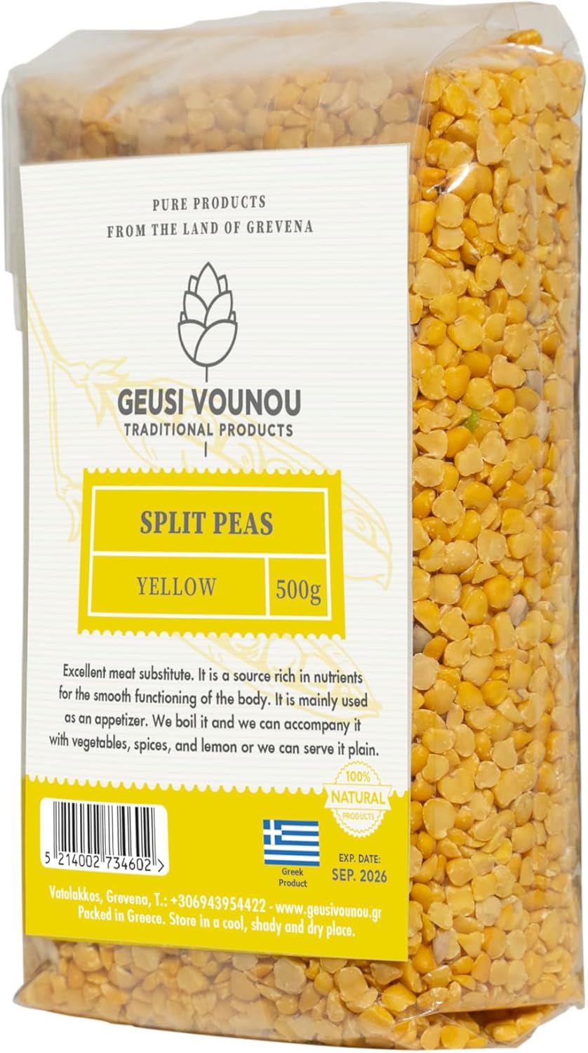 Yellow Split Peas from Greece, 500g (by Geusi Vounou)