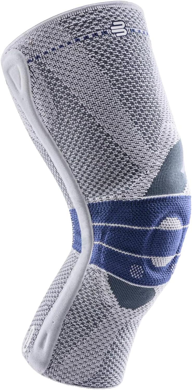 Bauerfeind - GenuTrain P3 - Patella Knee Brace -Knee Support For Misalignment of the Kneecap - Titanium, Left, Size 7