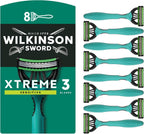 Wilkinson Sword - Xtreme 3 for Men | Sensitive | Pack of 8 Disposable Razors