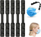 5Pcs Silicone Mask Holder Mask Ear Saver, Face Mask Extender Strap, Face Mask Holder to Protect Ears, Mask Straps for Back of Head, Adjustable Ear Savers for Face Masks, Soft Reusable Extension Bands