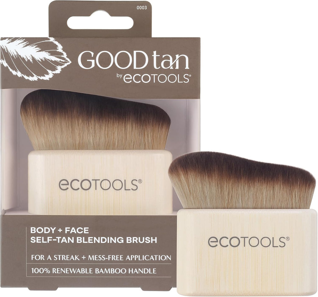 EcoTools Good Tan Body & Face Self-Tan Blending Brush - Kabuki Brush for Sunless Tanner, Eco-Friendly & Vegan, 1 Count
