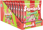 Drumstick Squashies Sour Cherry & Apple Flavored Chewy Candy, 120g Bags, Pack of 12