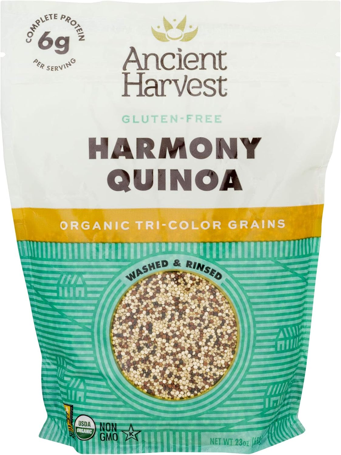 ANCIENT HARVEST Organic Tri Color Harmony Quinoa Blend, 23 OZ