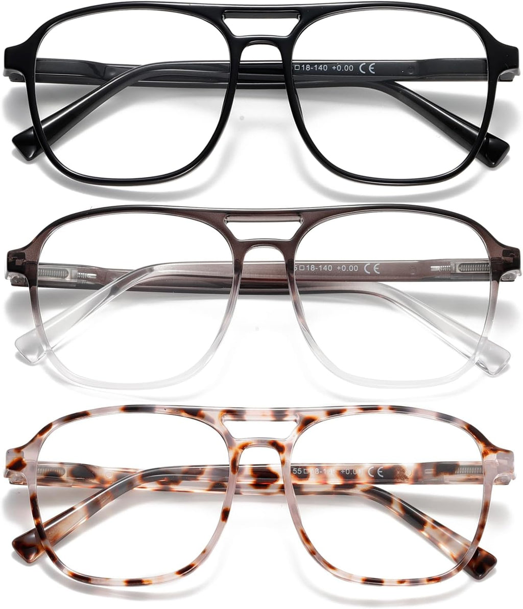 Aviator Reading Glasses for Women Men Men Blue Light Blocking Computer Readers Polit Style Trendy Eyewear