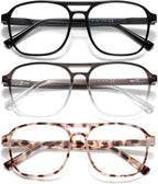 Aviator Reading Glasses for Women Men Men Blue Light Blocking Computer Readers Polit Style Trendy Eyewear