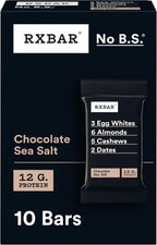 RXBAR Protein Bars, Protein Snack, Snack Bars, Chocolate Sea Salt, 18.3oz Box (10 Count)