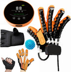Rehabilitation Robot Pneumatic Gloves, Finger Rehabilitation Gloves for Stroke Hemiplegia Patients, Finger Straightening Brace Guard, for Long-Term Relief