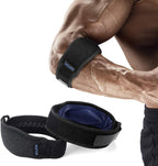 AGPTEK Elbow Brace for Tendonitis and Tennis Elbow 2 Pack, Tennis Golfers Elbow Support Arm Band Pain Relief Elbow Wrap Weightlifting Elbow Strap with Compression Pad for Men & Women