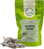 Worldwide Botanicals 100% Pure California White Sage Clusters, 2 oz - Sustainably Cultivated, Loose Leaf, 2 Ounces