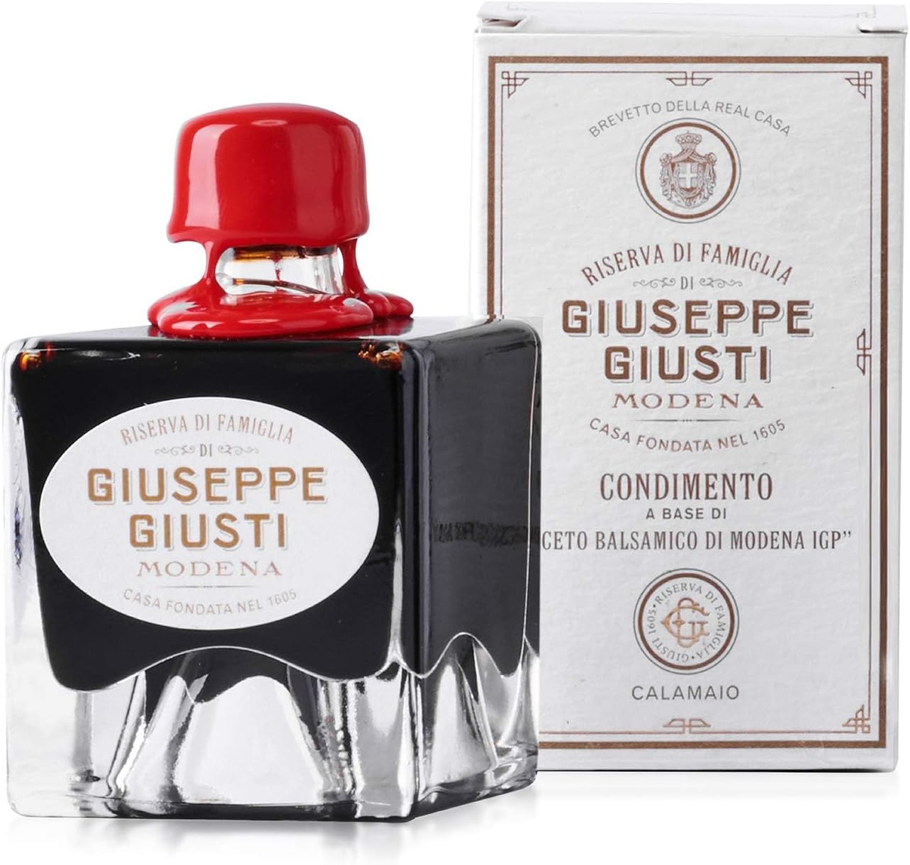 Giusti Family Reserve Balsamic Vinegar-Based Condiment – Premium Italian Condiment Based on Aceto Balsamico di Modena, Rich, Matured Flavor for Salads, Marinades & Drizzling, Made in Italy - 1.7 fl oz
