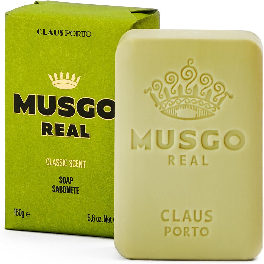 Claus Porto - Musgo Real Classic Scent Body Soap for Men + Women | Fresh, Cleansing, Moisturizing | Handcrafted, Aromatic, Woody, Elegant (160g | 5.6 oz)