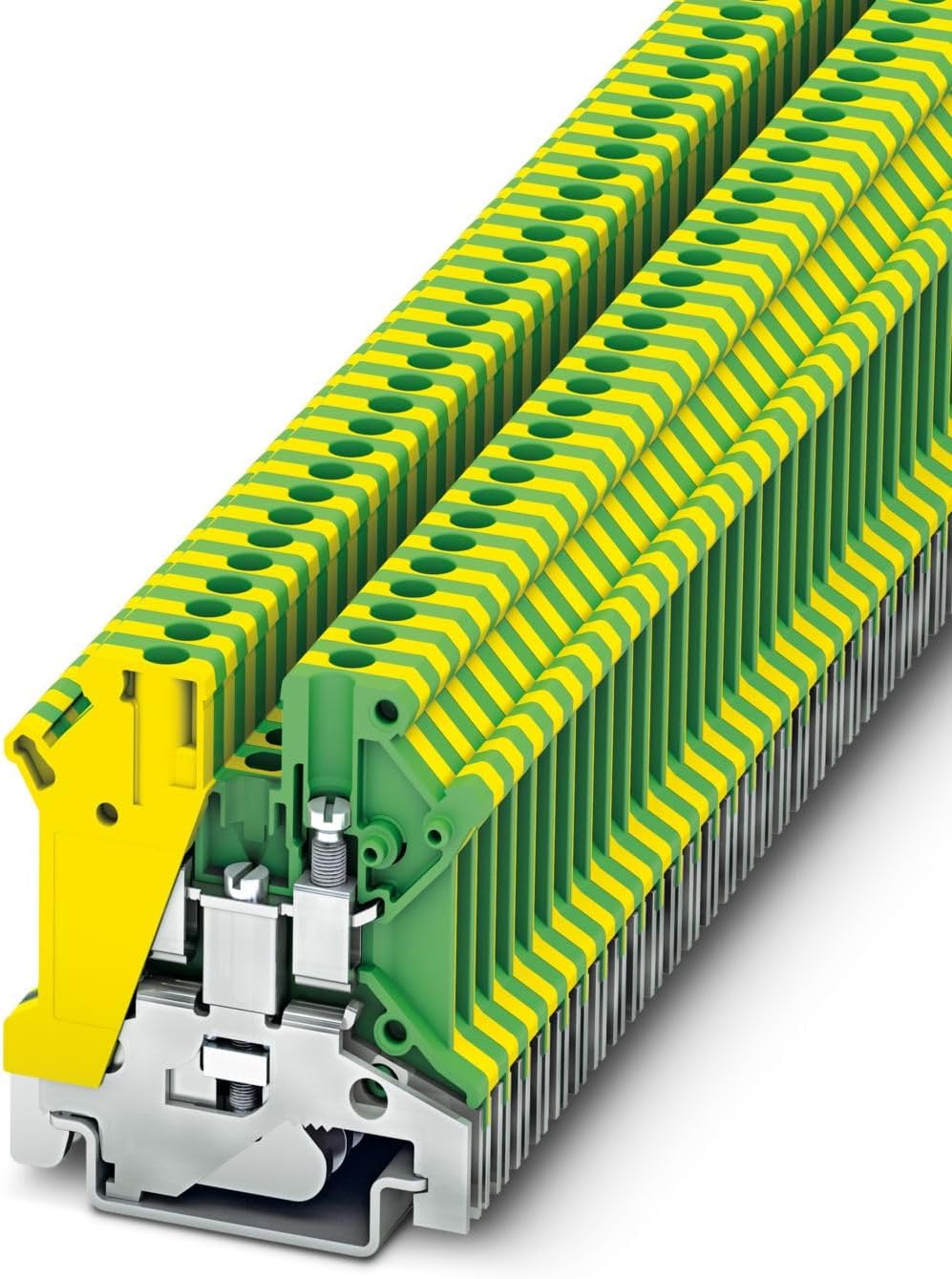 2pcs Compatible with Phoenix USLKG 3 N 3000611 Ground Terminal 2 Connections Green-Yellow New